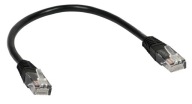 PATCHCORD RJ45/0,25-BLACK UTP 0,25m kat.5e ABCV