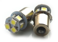Led 8 SMD 5050 P21W BA15S R5W R10W studená 12V
