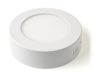 POVRCHOVÁ MONTÁŽ okrúhleho LED PANELU 6W NEUTRÁLNA BIELA ​​4500K