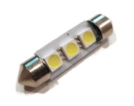 ŽIAROVKA 3 LED 5050 SMD TRUBKA 37mm C5W C10W FESTOON