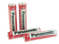 4 kusy 4x AAA BATÉRIA PANASONIC RED R3