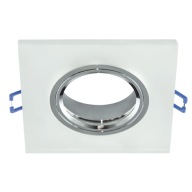 HALOGÉNOVÁ STRIEBORNÁ SKLENENÁ LAMPA + GU10 LED