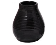 Matero Black Ceramic Calabaza BLACK 350ml Yerba Mate
