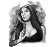 NÁLEPKA ROXY SEXY GIRL GIRL LITTLE UV