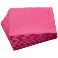 Obrúsky na stôl Trojvrstvové FUCHSIA ružové svadobné narodeniny 33x33cm 20 ks.