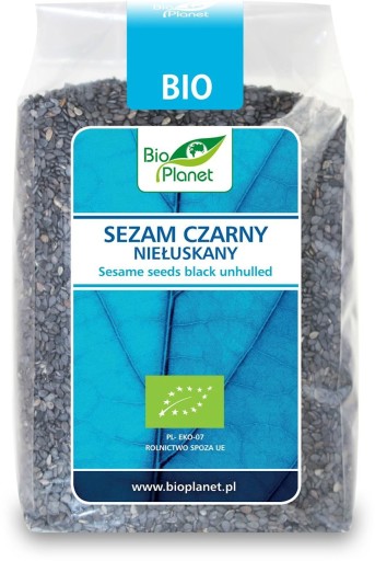SEZAM ČIERNY, NELÚPANÝ, BIO 500 G - BIO PLANÉTA