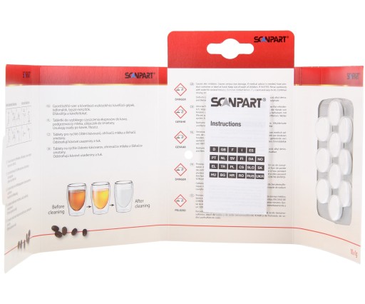 SCANPART TABLETY NA ČISTENIE STROJOV 10 ks.