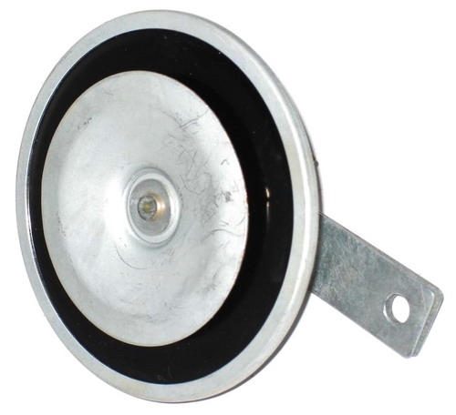 KOVOVÝ ROH SIVÁ A ČIERNA 110mm 12V MOTOCYKEL