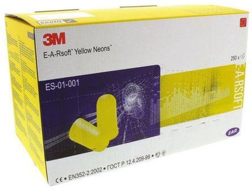 Neónové štuple do uší, 1 pár, 3M