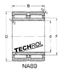 NA 6901 IHLOVÉ LOŽISKO 12x24x22 mm NA6901