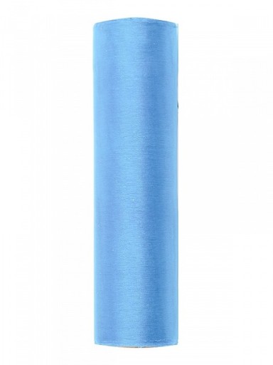 Organza 16cm modrá na krstné prijímanie Svadobné svadobné bábätko 9m 1 rolka