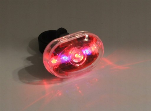 Zadné svetlo na bicykel, 5 LED W-wa