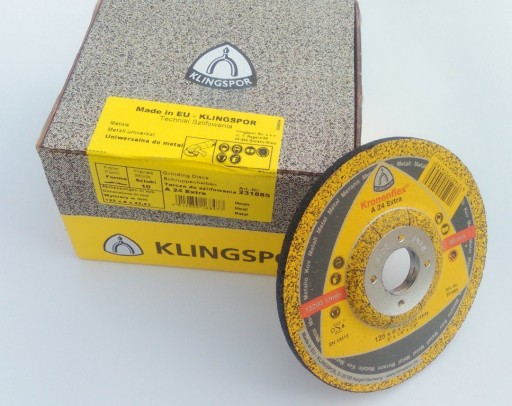 ŠTÍT na kov 125x6,0 KLINGSPOR konvex