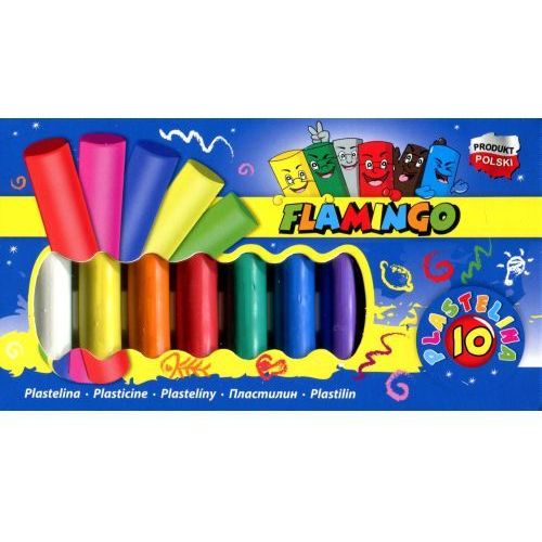 Plastelína 10 farieb Flamingo