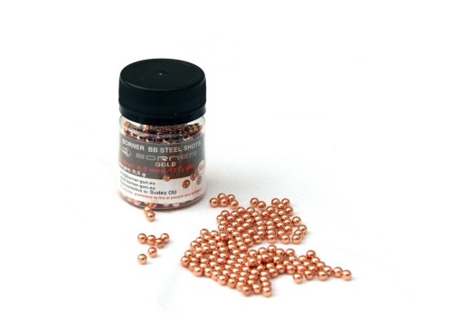 Borner BBs Premium GOLD oceľové pelety 500 kusov