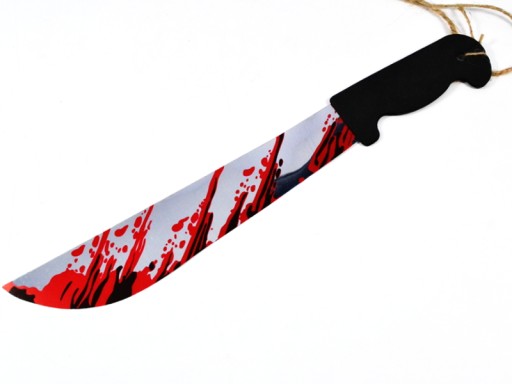 HALLOWEEN GARLAND BLOOD TOOLS PILOVÝ Nôž 120cm