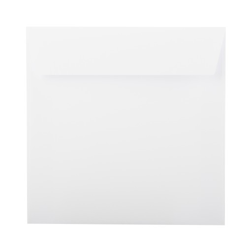POZVÁNKY OBÁLKY Štvorcové K4 14x14 100g BIELE 10 kusov