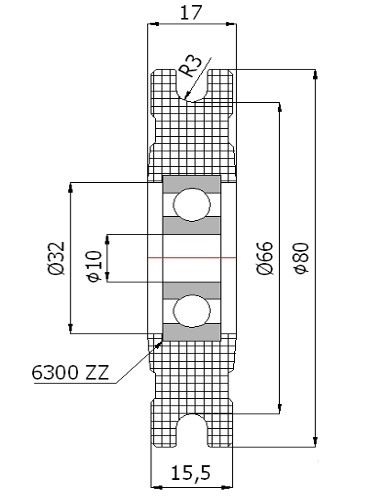 fi 80 ROPE ROLLER 6 rán ROPE BLOCKS VALCE
