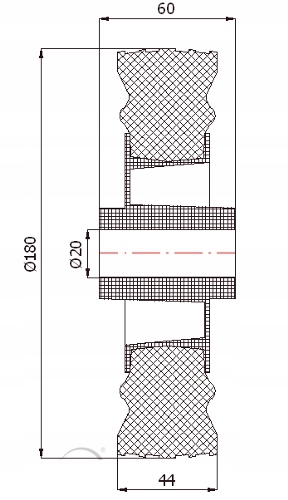 fi 180mm KOLIESKY PLASTOVÉ A GUMOVÉ KOLESÁ -59T