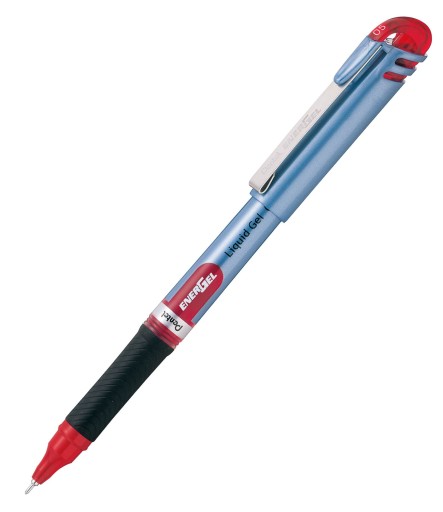 Guľôčkové pero PENTEL, červený gélový atrament