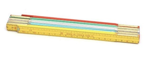 FAREBNÝ DREVENÝ METER 2 metre PRO-TECHNIK