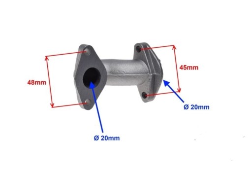 Nasávací otvor karburátora Karburátor ATV 110 1250 Cross KXD vstup 20mm Chopper 4t