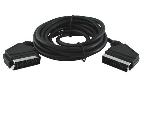 EURO SCART zástrčkový kábel pre TV dekodér 1,5 m DVB-T (0476)