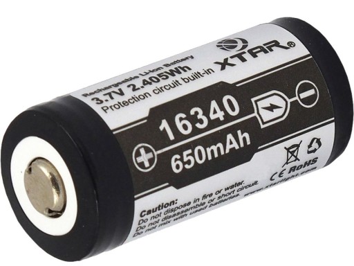 Xtar 16340 / R- CR123 3,7V Li-ion batéria 1 ks