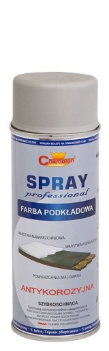 Emailový lak Základná farba antikorózny sprej 400 ml ŠEDÁ