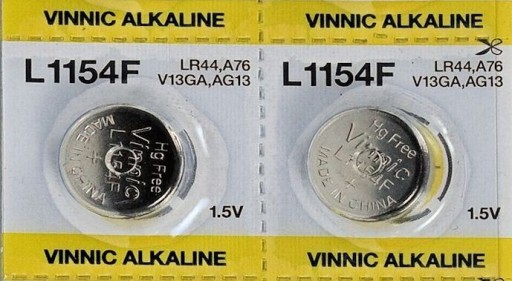 10x AG13 ALKALICKÁ BATÉRIA VINNIC A76 L1154 LR44