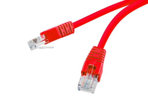 GEMBIRD RJ45 kat. 5e prepojovací kábel sieťový 0,5M červený