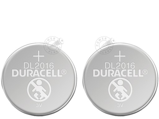 2x lítiová gombíková batéria Duracell CR 2016 DL CR2016 3V