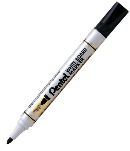 Pentel MW85 čierny za sucha zmazateľný popisovač na biele tabule