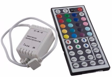 RGB OVLÁDAČ IR OVLÁDAČ 44 kľúčový 72W LED pásik 01