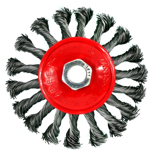 BOČNÁ DRÔTOVÁ KEFA 125MM SKÚTENÝ DRÔT M14