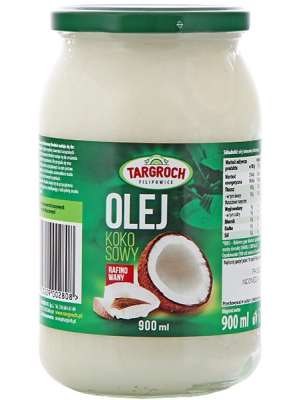 Targroch Rafinovaný prírodný kokosový olej na vyprážanie a pečenie 900 ml
