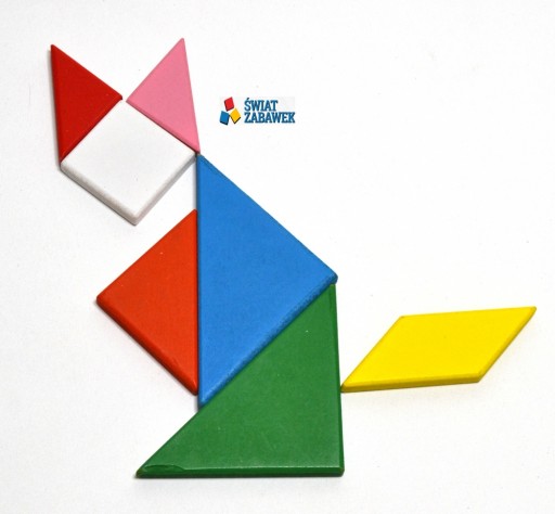 TANGRAM LOGICKÁ HRA BLOKY PUZZLE VEĽKÉ