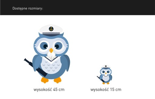 Nálepka na stenu SOVY, SOVY!! Veľký výber! 15 cm
