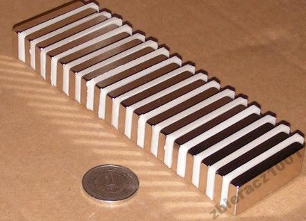 NEODYMOVÝ MAGNET 40x15x5 Neodymové magnety Neodym