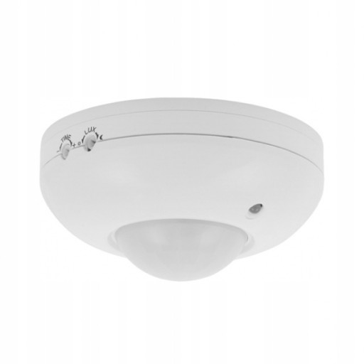 Stropný PIR pohybový senzor 360° 1200W CR-3 IP20