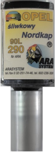 Opel 573 74U 76L TIZAN ČERVENÝ LAKU TUCH-UP ARA