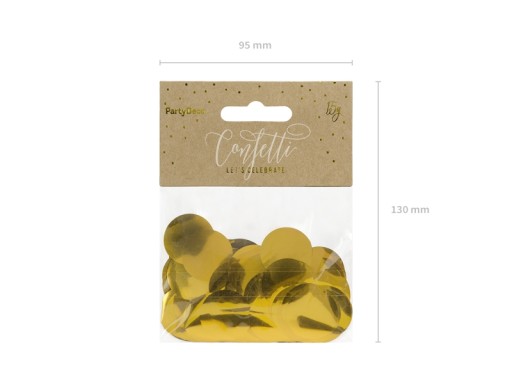 KONFETTI ZLATÉ obrúčky na Silvestra narodeniny 15 g