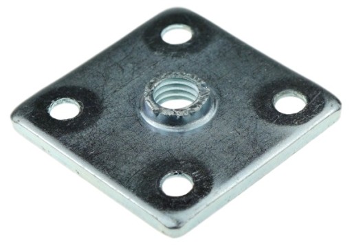 1x montážna doska 37x37x3 mm pre závit M8