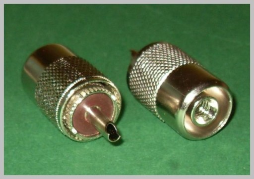 CB UC1 UHF zástrčkový konektor, skrutkovací RG58 (0976)