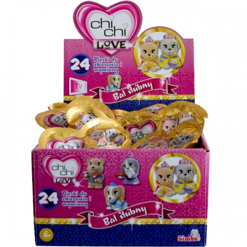 CHI CHI LOVE SVADOBNÁ TAŠKA PLNENÁ POSTAVA LOPTOU
