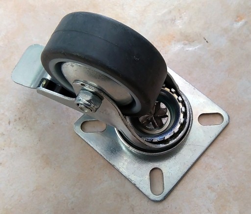 Kolieska priemer 50 mm, otočné nábytkové koliesko s brzdou