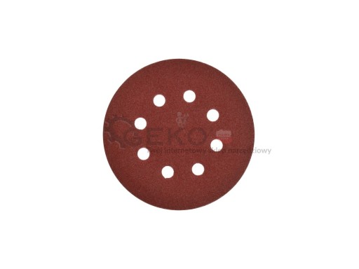 1x BRÚSNY DISKOVÝ PAPIER S DIERKAMI VELCRO 125 80