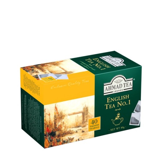 Ahmad Tea No 1. 40 vrecúšok bez prívesku