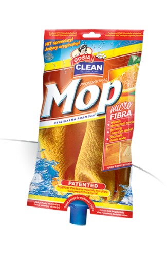 GOSIA MOP MIKROVLÁKNO ŽLTÉ ČISTÍ AKO SPOJKA NA PARKETOVÉ PANELY A DLAŽBY