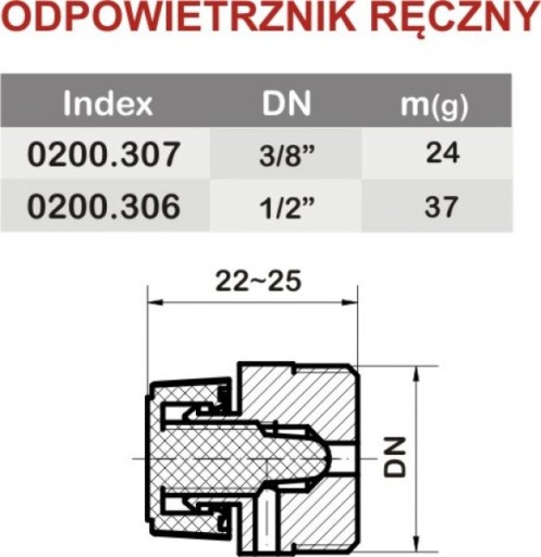 Manuálny odvzdušňovač 0200.306 1/2 palcový GOSHE